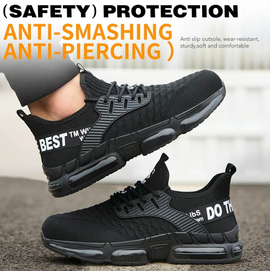 Steel-toe sneakers