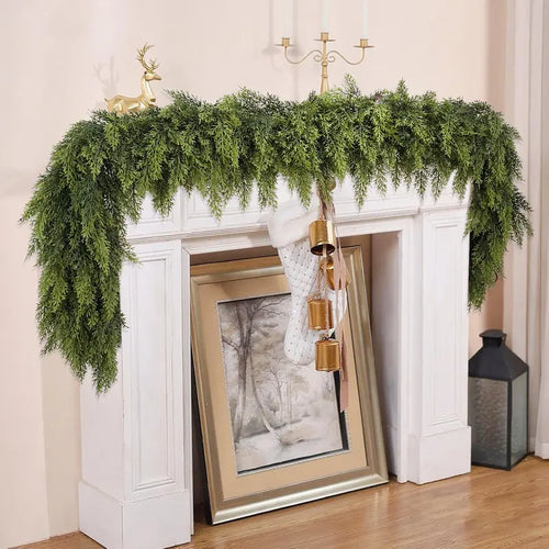 Wellisor™ Cedar Garlands- Lifelike Greenery That Transforms Any Space