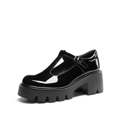 Retro Mary Jane Platform Shoes
