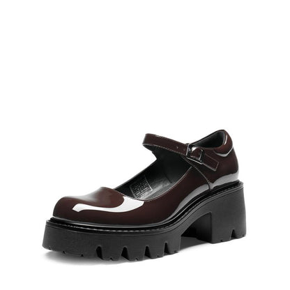 Retro Mary Jane Platform Shoes
