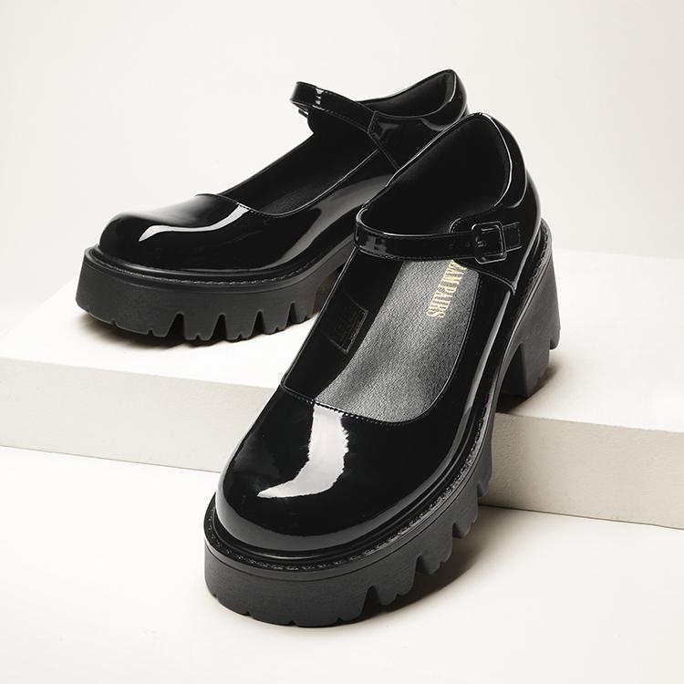 Retro Mary Jane Platform Shoes