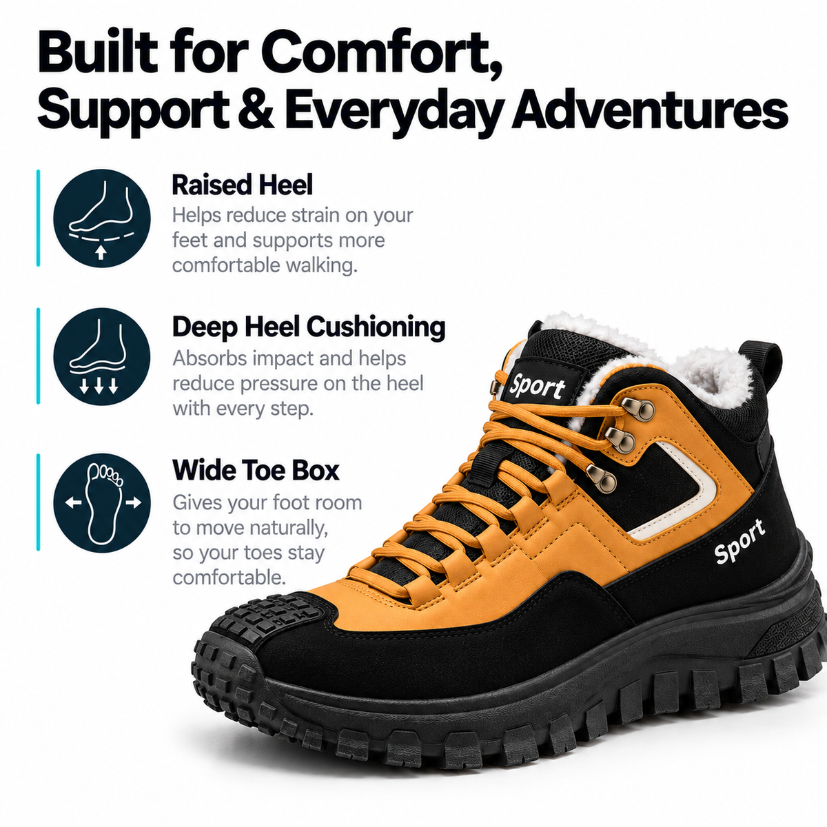 Men's Winter Hiking Boots – Warm & Durable