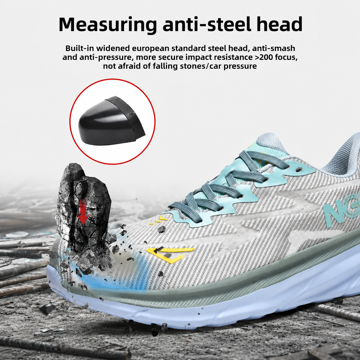 Steel Toe Safety Shoes | Lightweight & Breathable ⭐