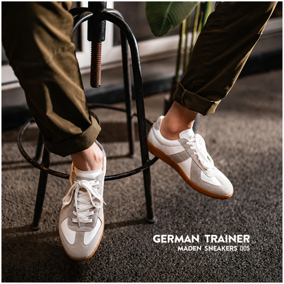 German Trainer Sneakers – Vintage Leather Casual Shoes