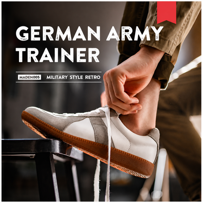 German Trainer Sneakers – Vintage Leather Casual Shoes