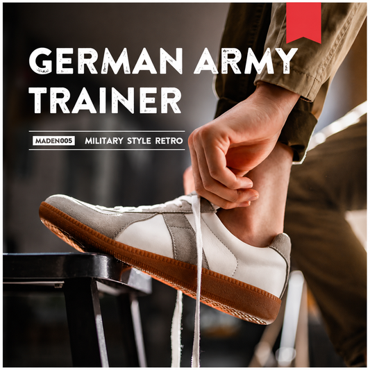 German Trainer Sneakers – Vintage Leather Casual Shoes