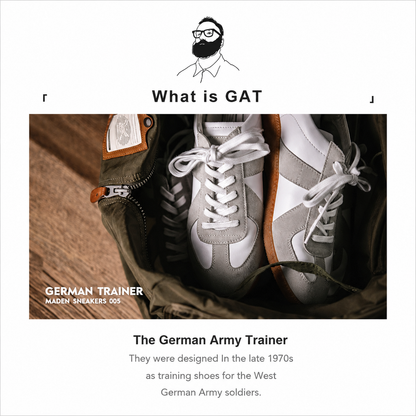 German Trainer Sneakers – Vintage Leather Casual Shoes
