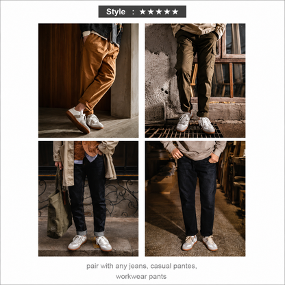 German Trainer Sneakers – Vintage Leather Casual Shoes
