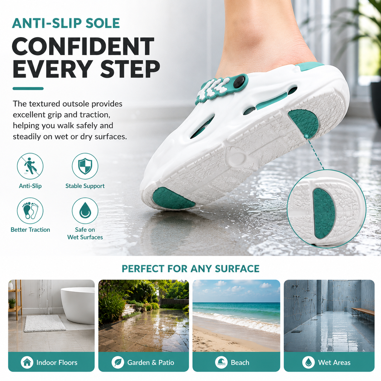 Minimalist Men's Eva Slippers Summer Non-slip Wear-resistant