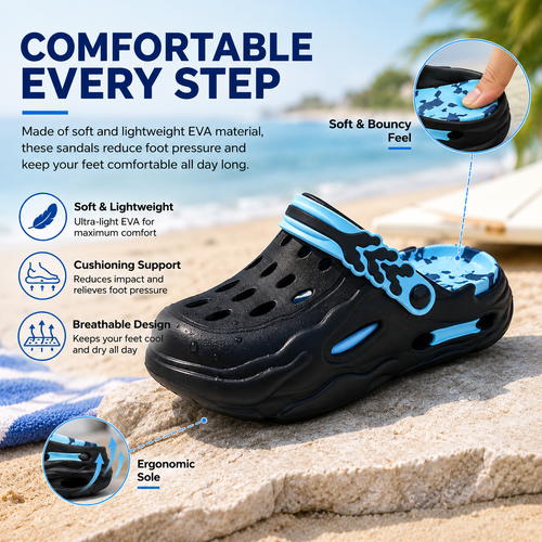 Minimalist Men's Eva Slippers Summer Non-slip Wear-resistant