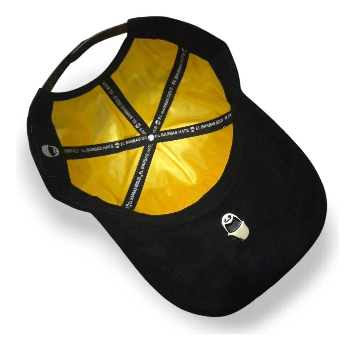 Barbas Hats Cap B Chrome Black Gold Diamonds Unique Black