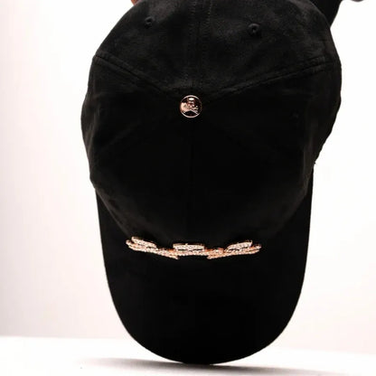 Barbas Hats Cap – Skull 24k Rose Gold Full Set Original Black Unique SkullBarbas Hats Cap – Skull 24k Rose Gold Full Set Original Black Unique Skull
