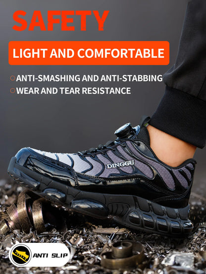 Steel Toe Safety Work Shoes | Anti-Puncture & Slip-Resistant
