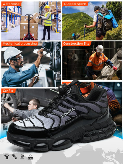 Steel Toe Safety Work Shoes | Anti-Puncture & Slip-Resistant