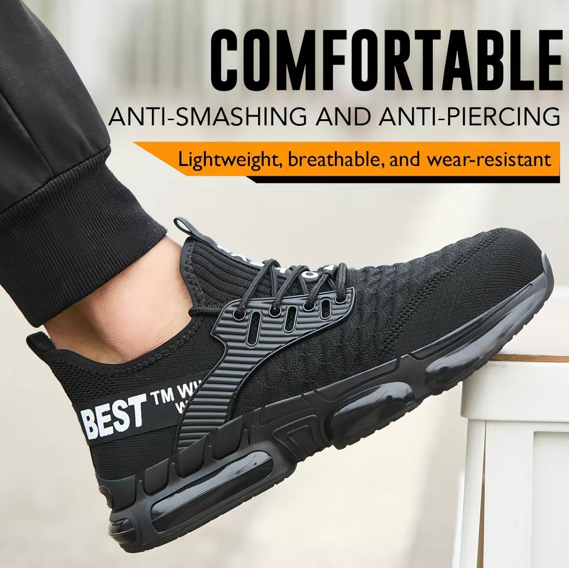 Steel-toe sneakers