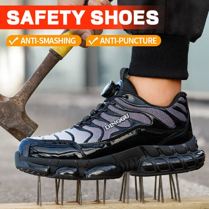 Steel Toe Safety Work Shoes | Anti-Puncture & Slip-Resistant
