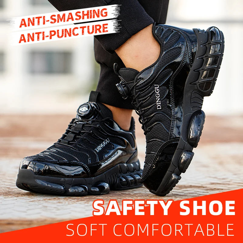 Steel Toe Safety Work Shoes | Anti-Puncture & Slip-Resistant