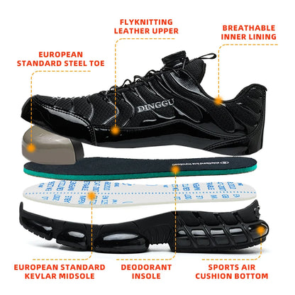 Steel Toe Safety Work Shoes | Anti-Puncture & Slip-Resistant