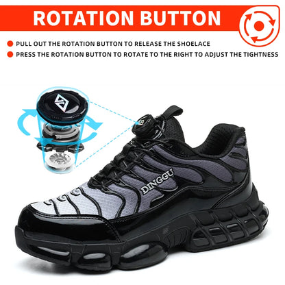 Steel Toe Safety Work Shoes | Anti-Puncture & Slip-Resistant