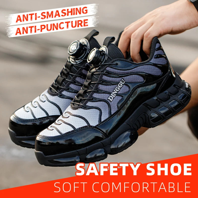 Steel Toe Safety Work Shoes | Anti-Puncture & Slip-Resistant