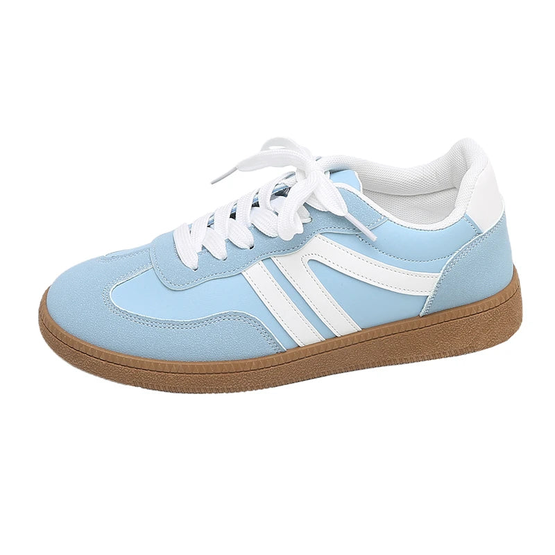 Women's Retro Suede Sneakers – Casual Breathable Shoes