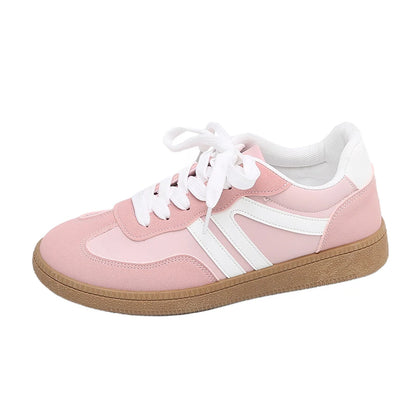 Women's Retro Suede Sneakers – Casual Breathable Shoes