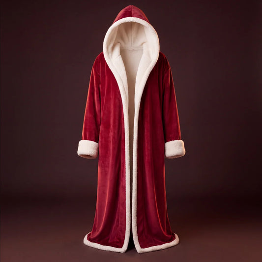 Wellisor Cozy Long Hooded Winter Robe