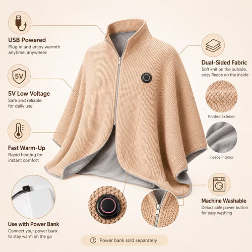 Toasty Wellisor Heated Shawl