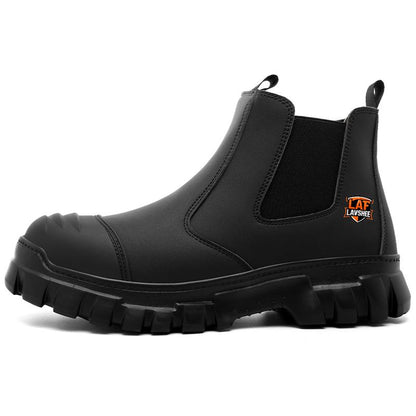 Men's Steel Toe Chelsea Work Boots - Lightweight, Anti-Slip Safety Boots