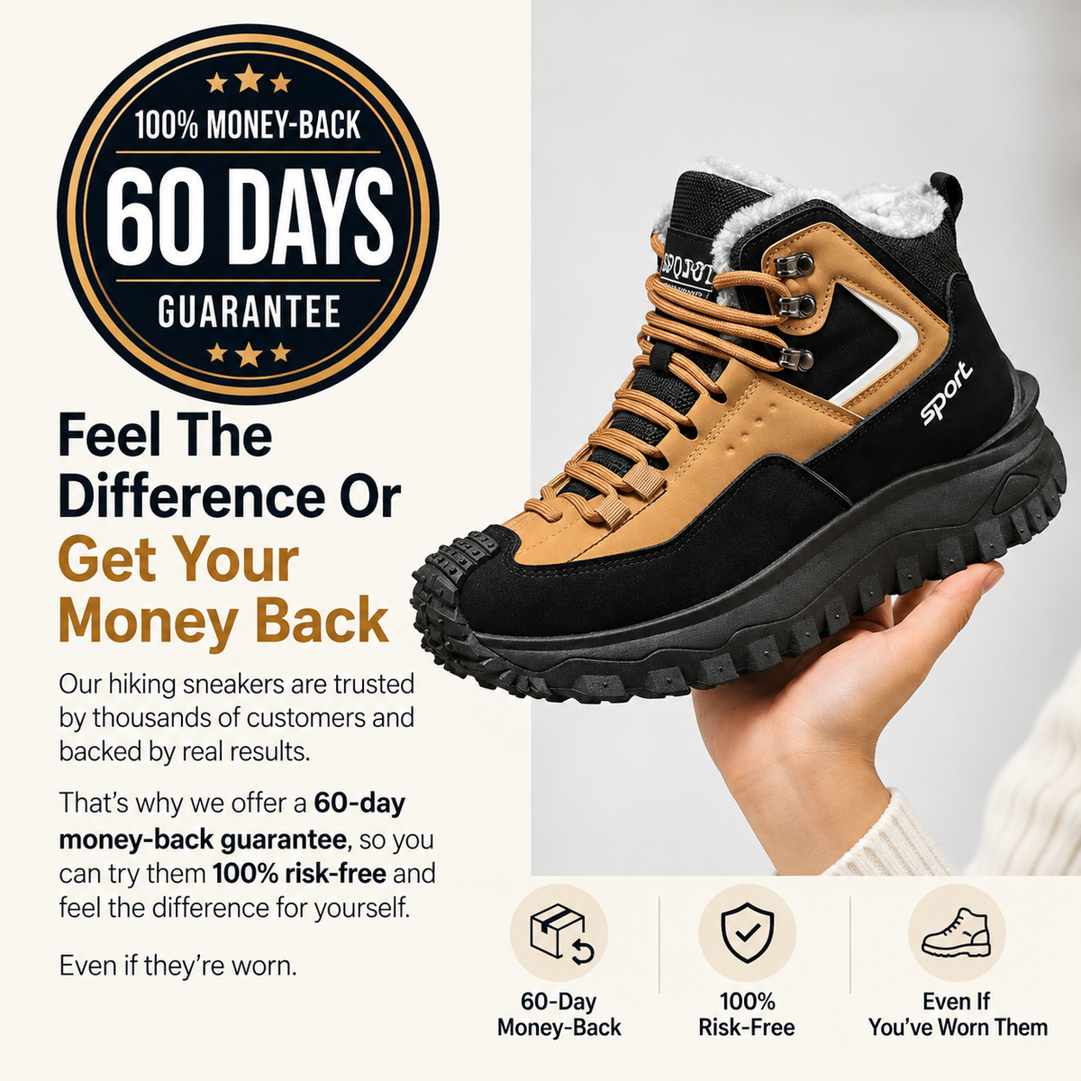 Men's Winter Hiking Boots – Warm & Durable